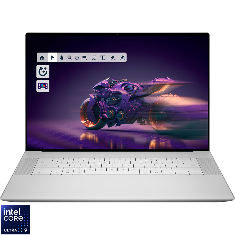 Laptop DELL 16.3'' 16 Premium DA16250, 4K OLED Touch 48-120Hz, Procesor Intel® Core™ Ultra 9 285H (24M Cache, up to 5.40 GHz), 64GB LPDDR5X, 2TB SSD, GeForce RTX 5070 8GB, Win 11 Pro, Platinum, 3Yr ProSupport