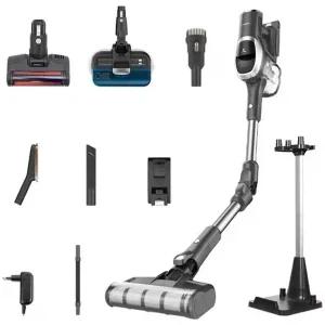 Aspirator Jimmy JV9 Pro Aqua, vertical cu mop, 500W, 0.6L, Gri/Argintiu