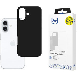 3MK Protectie pentru spate, material TPU pentru iPhone 16 Plus, culoare Black
