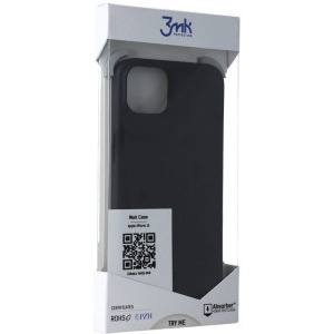 3MK Protectie pentru spate, material silicon pentru iPhone 13, culoare Black