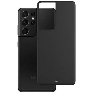 3MK Protectie pentru spate, material silicon pentru Galaxy S21 Ultra, culoare Black