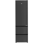 Combina frigorifica Beko B5RGNA355HXBR, 351 L, Clasa D, No Frost, ProSmart Inverter, HarvestFresh, AeroFlow, Control electronic, 203 cm, Dark Inox