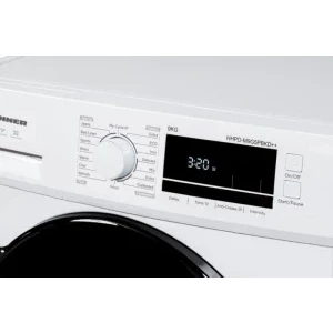 Heinner HHPD-M9G5PBKD++, Pompa de caldura, 9 kg, Clasa D, Iluminare interioara, Alb
