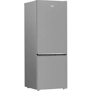 Beko B3RCNE564HXB, 490 L, Clasa E, No Frost, HarvestFresh, AeroFlow, Control electronic, 192 cm, Metal Look