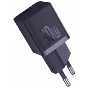 Baseus GaN5 Mini, 1x USB-C, Quick Charge 30 W, GaN, Purple