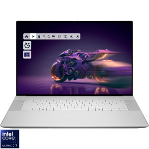 Laptop DELL 16.3 16 Premium DA16250, 4K OLED Touch 48-120Hz, Procesor Intel® Core™ Ultra 7 255H (24M Cache, up to 5.10 GHz), 32GB LPDDR5X, 1TB SSD, GeForce RTX 5060 8GB, Win 11 Pro, Platinum, 3Yr BOS