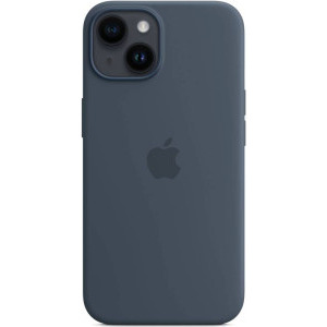 Apple Protectie pentru spate, material silicon, cu MagSafe pentru iPhone 14 Plus, culoarea Storm Blue