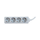 Priza/prelungitor TED 4x Schuko, 1.5m, alb