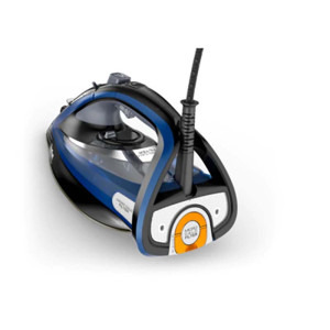 Tefal Fier de calcat Ultimate Pure FV9848E0, 3200W, Jet de abur 260g/min, Functie anticalcar, Negru/Albastru