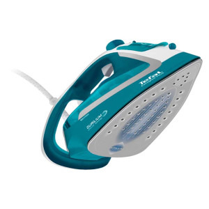 Tefal Fier de calcat FV5737E0 EasyGliss Plus, 2500W, talpa Durilium Airglide, auto-off, turcoaz, 45g/min