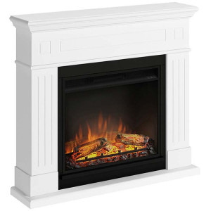 TAGU Semineu Larsen Pure White cu Focar Electric PowerFlame, 23 inch, FM462-WH1 + 23PF1A