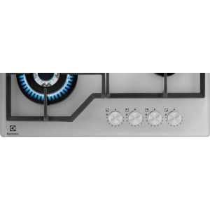 Electrolux KGG64362S, Gaz, 4 arzatoare, Aprindere electrica integrata, Dispozitiv siguranta, Gratare fonta, 60 cm, Argintiu