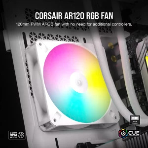 Corsair iCUE AR120 Digital RGB 120mm White Three Fan Pack