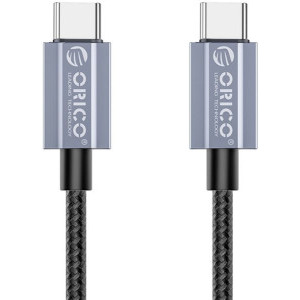 Orico GQA100 USB-C Male la USB-C Male, 1 m Black, amperaj maxim suportat 5A