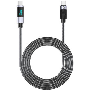 Orico LDC2C cu display, USB-C Male la USB-C Male, 1.5 m, Black, amperaj maxim suportat 5A