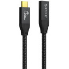 Cablu de date / adaptor Orico CY32, USB-C Male la USB-C Female, 1 m, Black