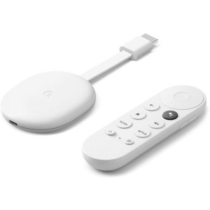 Google Chromecast 4, Google TV, 4K, alb