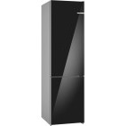 Combina frigorifica Bosch KGN39LBCF, 363 L, NoFrost, PerfectFit, Iluminare LED, Clasa C, 203 cm, Sticla neagra