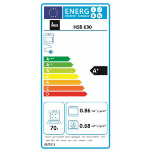 Teka HSB 630, Electric, 70 L, HydroClean Pro, Control touch, Display, Clasa A+, Alb