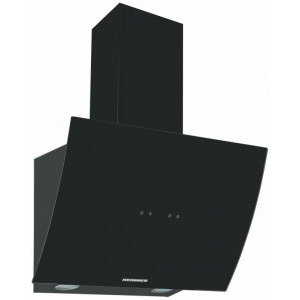 Heinner decorativa HDCH-5960RGBK, Putere de absorbtie 563 m3/h, 1 motor, Control touch, Afisaj LED, Iluminare LED, 60 cm, Sticla neagra