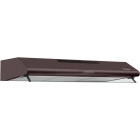 Hota Heinner traditionala HCH-490-BRW, Putere de absorbtie 305 m3/h, 2 motoare, Iluminare LED, 3 trepte de viteza, 90 cm, Maro