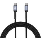 Cablu periferice Tellur USB-C Male la USB-C Male, PD 60W, 1 m, Negru