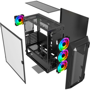 Gaming DRAGON Legendar Game Ready, AMD Ryzen 5 7600X 4.7GHz, 32GB DDR5, 2TB SSD, RX 7900 XT 20GB GDDR6, Iluminare RGB, Windows 11 Home preinstalat