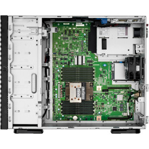 HP ProLiant ML110 Gen11 Tower, Procesor Intel® Xeon® Silver 4510 2.4GHz Sapphire Rapids, 64GB RDIMM RAM, 2x 480GB SATA 6G SSD, MR408i‑o, 8x Hot-Plug SFF