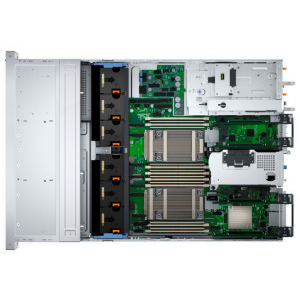 DELL PowerEdge R760xs 2U, 2x Procesor Intel® Xeon® Silver 4514Y 2.0GHz Emerald Rapids, 128GB RDIMM RAM, 2x 480GB SATA 6G SSD + 10x 2.4TB SAS 10K 12G HDD, PERC H755, 12x Hot Plug LFF