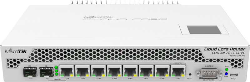 Router MikroTik Gigabit CCR1009-7G-1C-1S+PC