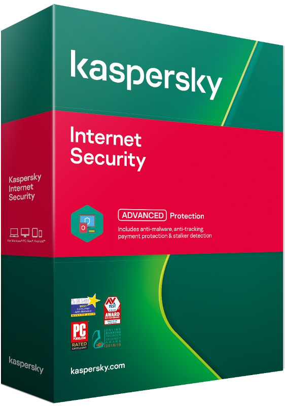 Antivirus Kaspersky Internet Security, 1 Dispozitiv, 1 An, Licenta noua, Retail