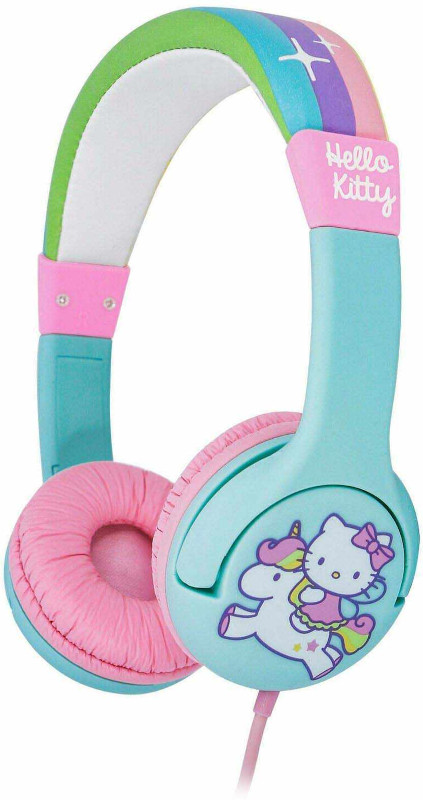 Casti OTL On-Ear, Rainbow Kitty Pink Kids