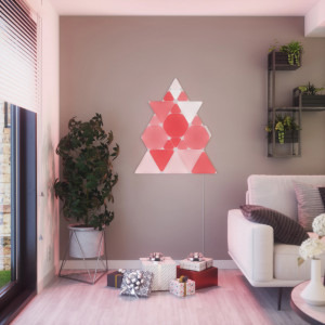 Nanoleaf Starter Kit Shapes Triangles, Wi-Fi, LED, RGB compatibil Apple HomeKit, Google Assistant, 9 panouri