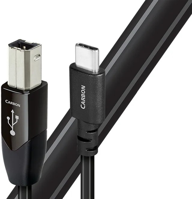 Cablu periferice Audioquest Carbon, USB Male tip C - USB 3.0 Male tip B, 0.75m, negru