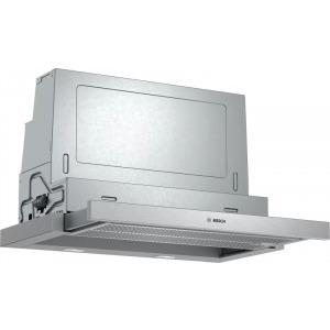 Hota incorporabila Bosch telescopica DFS067A51, Putere de absorbtie 728 m3/h, EcoSilence Drive, 4 trepte de putere, 60 cm, Inox