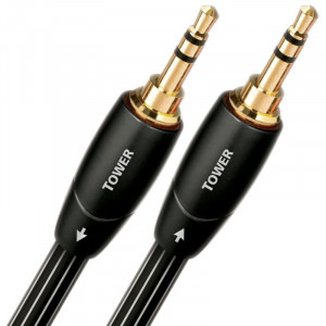 Audioquest Tower, Jack 3.5 mm Male - Jack 3.5 mm Male, 1.5m, negru-alb