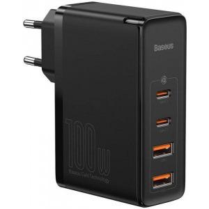 Incarcator retea Baseus Gan2 Pro, Super Quick Charger 100W, 2x USB, 2x USB-C, Black