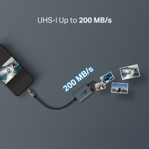 TP-LINK UA430C USB-C 3.0 la SD/microSD