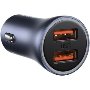 Baseus Golden Contactor, 2x USB, 40W, Grey + cablu USB-C
