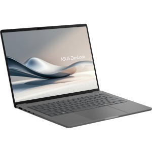 ASUS 14'' Zenbook A14 UX3407QA, WUXGA OLED, Procesor Qualcomm Snapdragon X X1-26-100, 32GB LPDDR5X, 1TB SSD, Qualcomm Adreno, Win 11 Pro, Iceland Gray