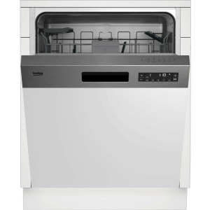 Beko BDSN26430X, 14 seturi, 6 programe, Clasa D, AutoDoor Opening, SteamGloss, TrayWash, Extra Drying, Flexible HalfLoad, 60 cm
