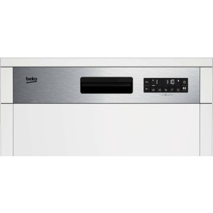 Beko BDSN26430X, 14 seturi, 6 programe, Clasa D, AutoDoor Opening, SteamGloss, TrayWash, Extra Drying, Flexible HalfLoad, 60 cm