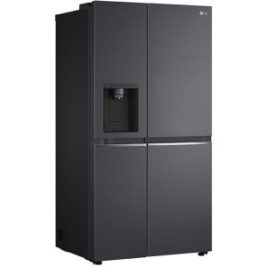 LG GSLV71MCTD, 635 L, Clasa D, Total No Frost, DoorCooling+, LinearCooling, Multi-Airflow, Inverter, Dozator apa & gheata, 179 cm, Negru