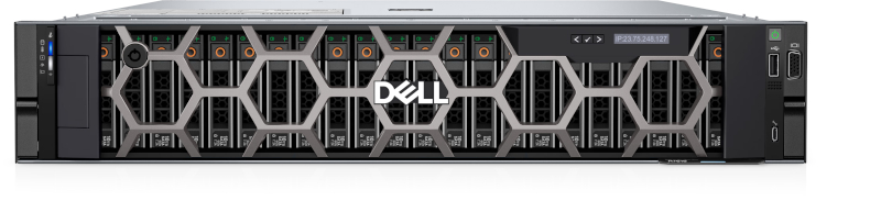 Server DELL PowerEdge R7615 2U, Procesor AMD EPYC™ 9354P 3.25GHz, 32GB RDIMM RAM, 2x 480GB SATA SSD, PERC H755, 12x Hot Plug LFF