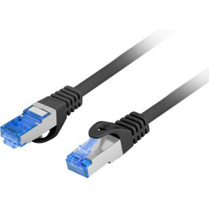 Cablu retea Lanberg CAT6a Patch Cable S/FTP 0.5 m LZSH Black