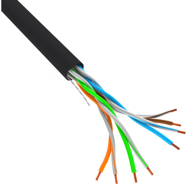Cablu retea Lanberg CAT5e Stranded Cable UTP 305 m Black