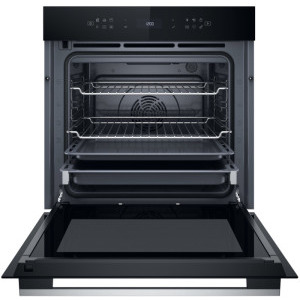 Whirlpool WOI78PT1SXA, Electric, 73 L, Autocuratare pirolitica, 6th Sense, Ready2Cook, FlexiClean, Grill, Casa A+, Negru/Inox
