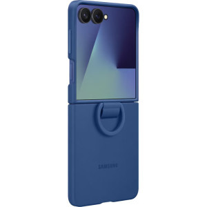 Samsung Husa de protectie Silicon Case cu inel, pentru Galaxy Z Flip 7, Albastru