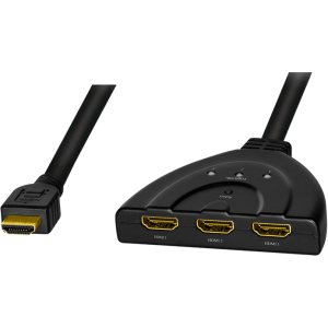 Logilink HD0040 Switch 3x HDMI Female, Negru