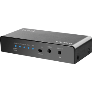 Logilink HD0039 Switch 2x HDMI Female, Negru